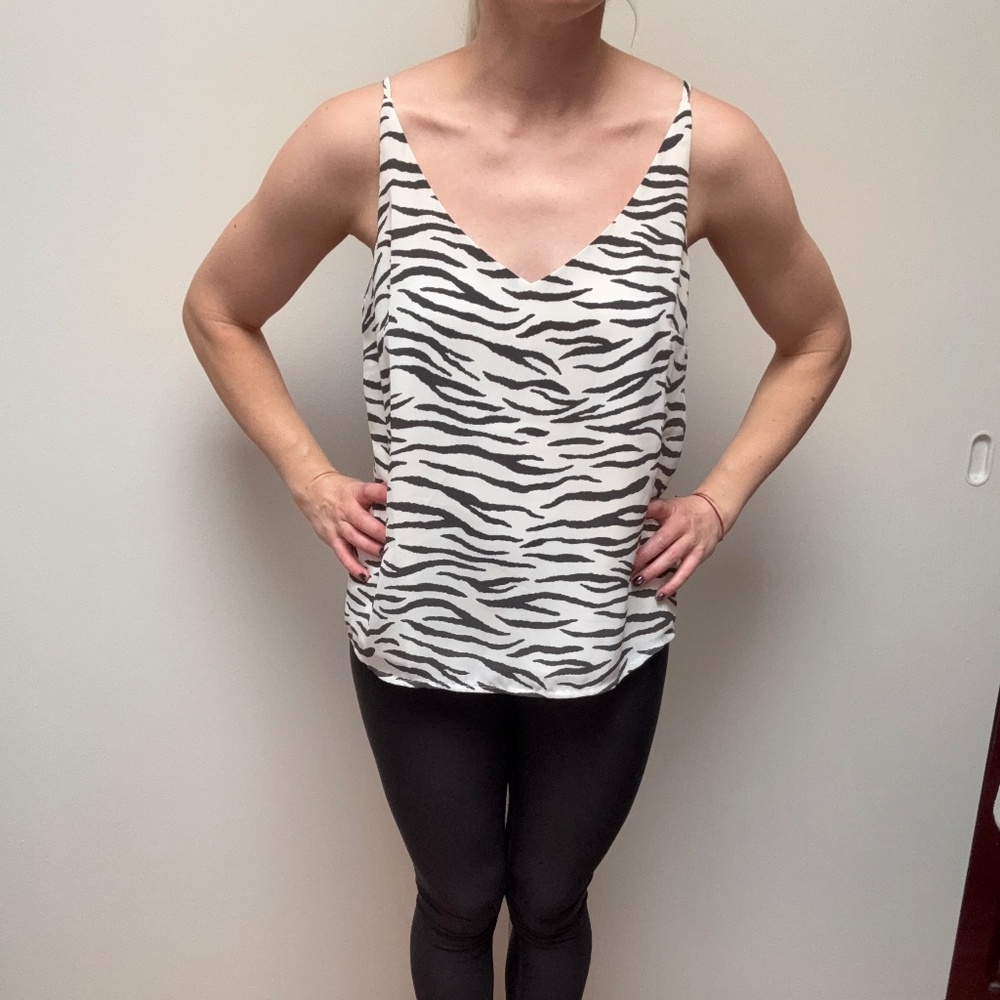 Banana Republic Zebra tank Blouse